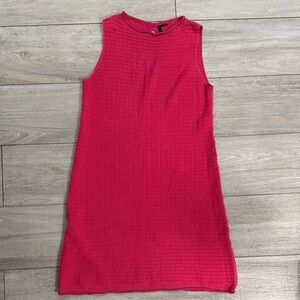 Benetton Sleeveless Pink Textured Dress Sz.L